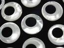 [Video] High Quality White Shell (Silver-lip Oyster) AAA Coin (Donut) [15mm] [20mm] [25mm] [30mm] [35mm] 1pc