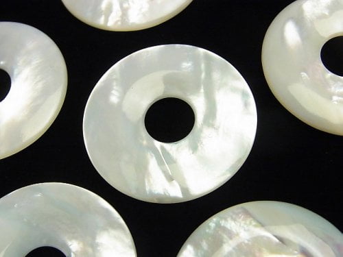 Coin, Mother of Pearl (Shell Beads) Pearl & Shell Beads