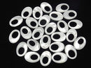 [Video] High quality White Shell (Silver-lip Oyster) AAA Donut Oval 25 x 18 x 4 mm 1 pc $4.79!