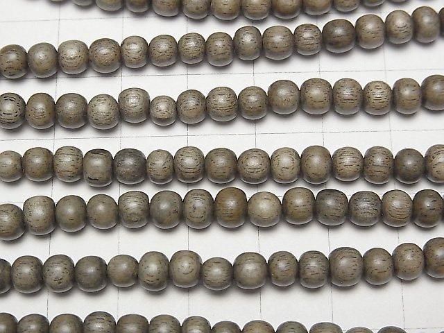 Graywood Semi-Round 5mm 1strand beads (approx. 15 inches/38 cm)