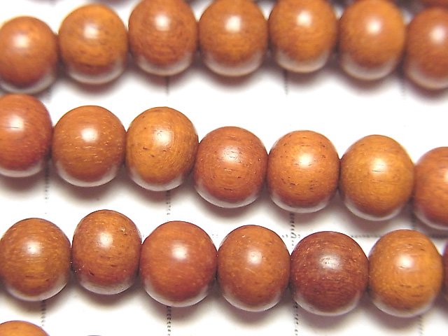 1strand $1.79! Redwood Semi Round 6mm 1strand beads (aprx.15inch / 38cm)