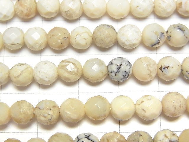 [Video]African Opal 64Faceted Round 6mm 1strand beads (aprx.15inch/37cm)