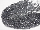 Silver flash Crystal Heart 8x7x4 half or 1strand beads (aprx.15inch / 36cm)