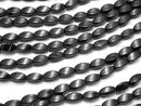1strand $8.79! Onyx  Rice 4Faceted Faceted Twist 12x6x6mm 1strand beads (aprx.15inch/36cm)