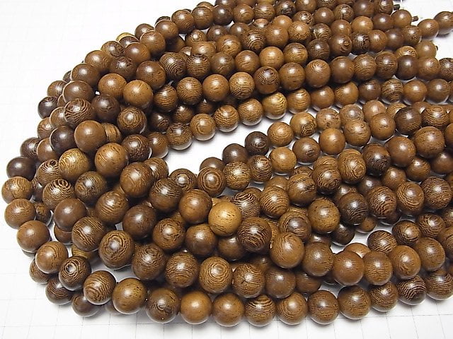 Wood Beads  Semi Round 12mm 1strand beads (aprx.15inch/38cm)