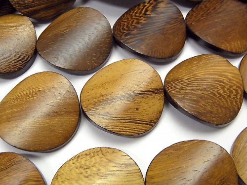 Coin, Twist, Wood Beads Natural Beads
