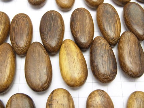 Wood Beads Pear shape 34x18x10mm Top Side Drilled Hole 1strand beads (aprx.8inch/20cm)
