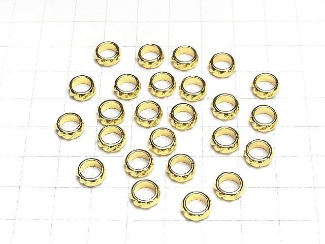 Metal parts Roundel 8x8x3.5mm Gold color 10pcs