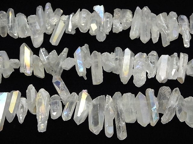 [Video]Crystal Natural Point cut AB coating 1strand beads (aprx.15inch/36cm)