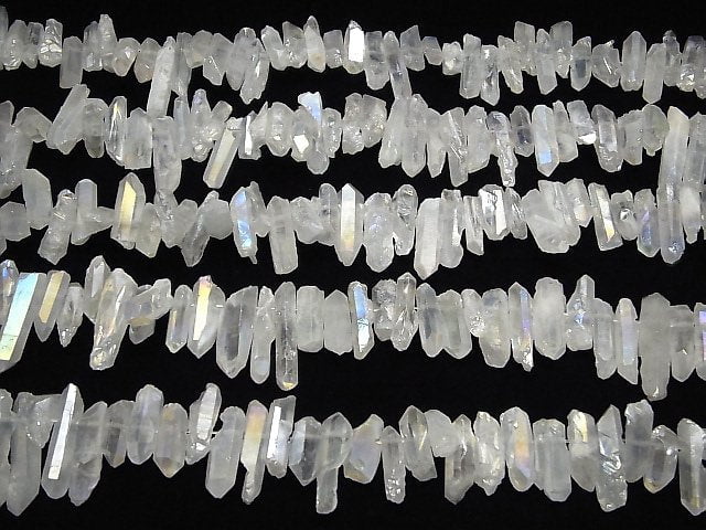 [Video]Crystal Natural Point cut AB coating 1strand beads (aprx.15inch/36cm)