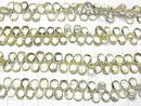 [Video]High Quality Heliodor AAA- Pear shape Faceted Briolette 1/4 or 1strand beads (aprx.6inch/15cm)