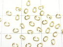 [18K  Yellow Gold]Oval Jump Ring 0.5x3x2mm 1pc