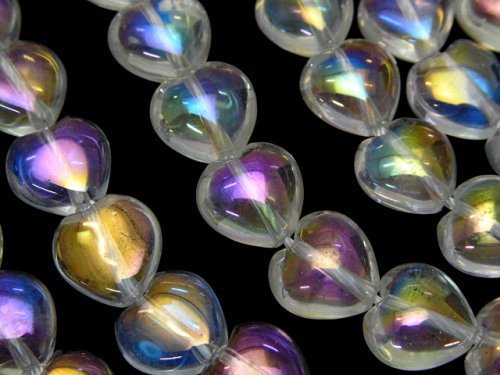 Flash Crystal, Heart Gemstone Beads