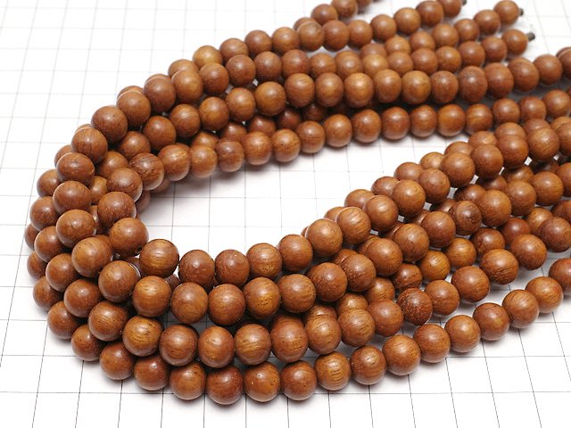 Bayon Wood Beads Semi Round 10mm 1strand beads (aprx.15inch/38cm)
