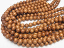 Bayon Wood Beads Semi Round 12mm 1strand beads (aprx.15inch/38cm)