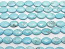 [Video]Magnesite Turquoise Faceted Oval 18x13mm 1strand beads (aprx.15inch/37cm)