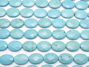 [Video]Magnesite Turquoise Faceted Oval 25x18mm 1strand beads (aprx.15inch/37cm)