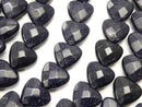 Golden Sand Stone, Heart Synthetic & Glass Beads