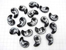 [Video] Silver! Carved by Dragon (Four Divine Beasts )! Onyx Comma Shaped Bead 30x18x10mm