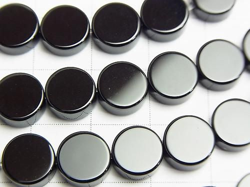 縞瑪瑙扁平圓珠 8x8mm 1串 (約15英吋/37公分)