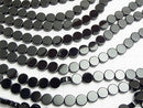 [Video] Onyx Flat Coin 8x8mm 1strand beads (aprx.15inch/37cm)
