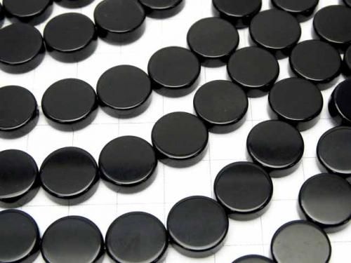 Onyx plat, pièces 12x12mm, demi-fil ou 1 fil perles (env. 36cm)