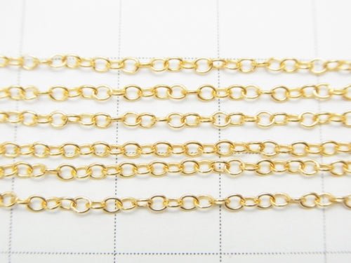14KGF Cable Chain Approx 1.6mm width 10cm