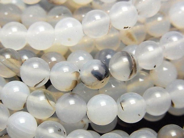 [Video] Dendrite Agate Round 6mm 1strand beads (aprx.15inch/36cm)