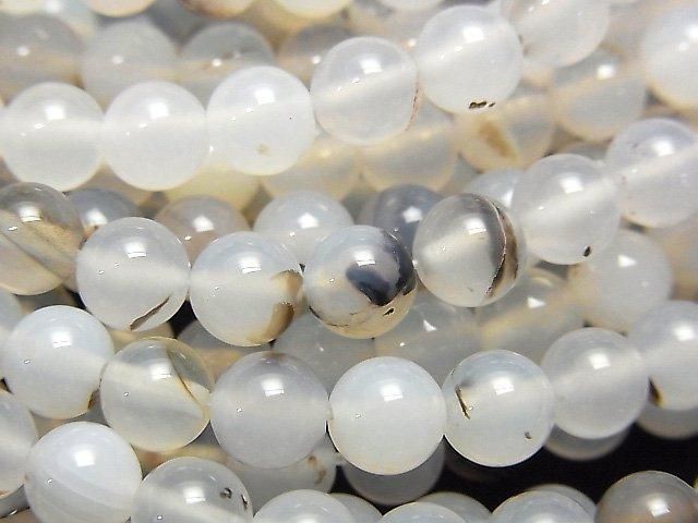 [Video] Dendrite Agate Round 6mm 1strand beads (aprx.15inch/36cm)