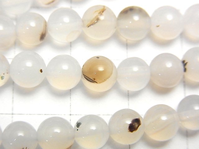 1strand $4.79! Dendrite Agate Round 6mm 1strand beads (aprx.15inch / 36cm)