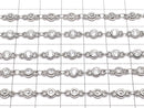 Chain silver color with metal Parts CZBrilliant Cut 20 cm $1.19!