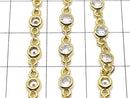 Metal Parts CZBrilliant Chain with Cut chain gold color 20cm $1.19!