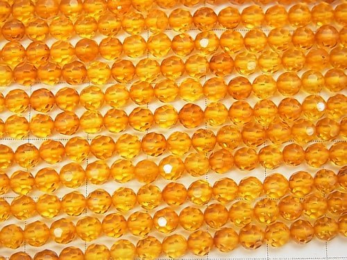 [Video] Baltic Amber 32 Faceted Round 4 mm 1/4 or 1strand beads (aprx.15 inch / 38 cm)