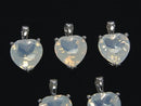 High quality Moonlight Quartz AAA Heart Pendant Silver 925 1pc
