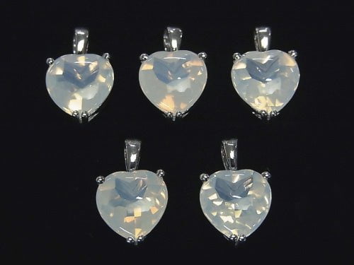 High quality Moonlight Quartz AAA Heart Pendant Silver 925 1pc