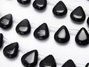 Onyx, Pear Shape Gemstone Beads