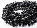 Onyx  Pear shape (Smooth) 10x8x4mm 1strand beads (aprx.15inch/38cm)