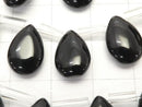 Onyx  Pear shape (Smooth) 12x8x4mm half or 1strand beads (aprx.15inch/38cm)