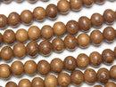 Wood Beads  Semi Round 6mm 1strand beads (aprx.15inch/38cm)