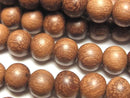 Wood Beads  Semi Round 8mm 1strand beads (aprx.15inch/38cm)