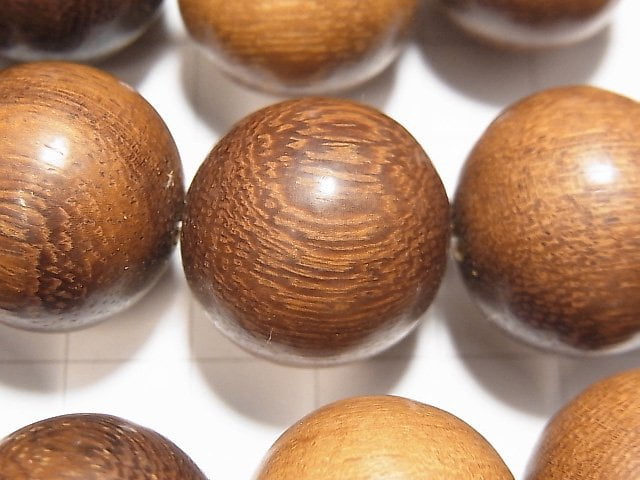 Wood Beads Round 20mm 1strand beads (aprx.15inch/37cm)