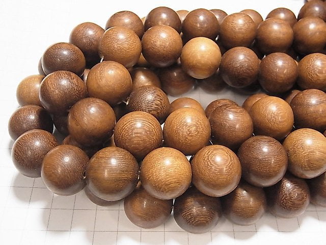 Wood Beads Round 20mm 1strand beads (aprx.15inch/37cm)