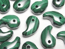 [Video]Malachite AA++ Comma Shaped Bead 20x12mm 3pcs