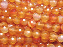 [Video] Mix Carnelian 128 Faceted Round 6 mm 1strand beads (aprx.15 inch / 36 cm)