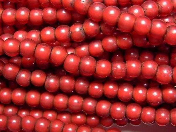 [Video] Indian White Heart Beads 6x6x5mm 1-strand beads (approx. 24 inches/60 cm)