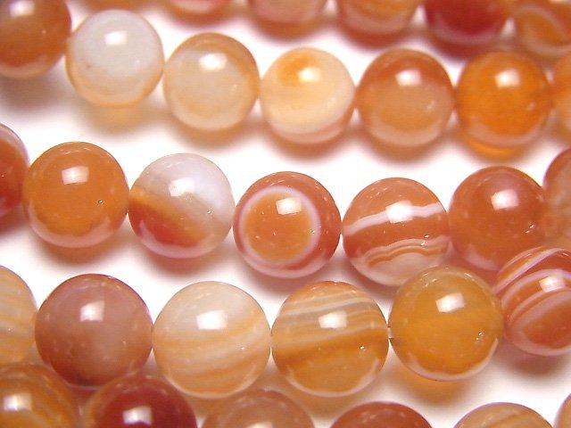 Carnelian, Round Gemstone Beads