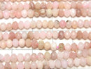High Quality! Pink Opal AA+ Faceted Button Rondelle 4x4x3mm 1strand beads (aprx.15inch/37cm)