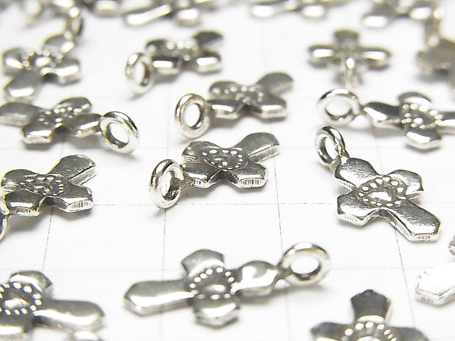 [Video] Karen Silver Cross Motif Charm 18x10x1mm 1pc