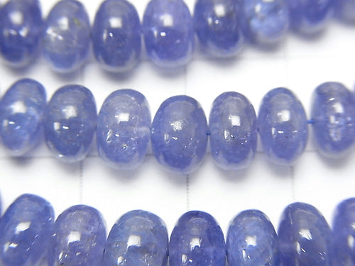 High Quality Tanzanite AAA-AAA- Roundel  half or 1strand beads (aprx.15inch/38cm)