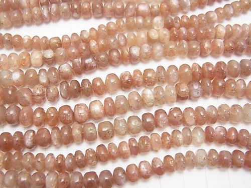 [Video] 1strand $24.99Sunstone AAA--AA++ Rondelle  1strand beads (aprx.7inch/18cm)